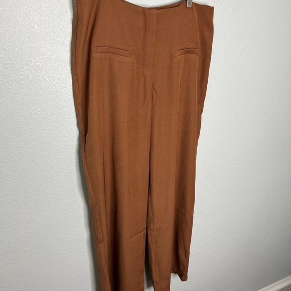 Princess Polly NWOT Mansfield Brown Wide Leg Pants - Picture 3 of 8